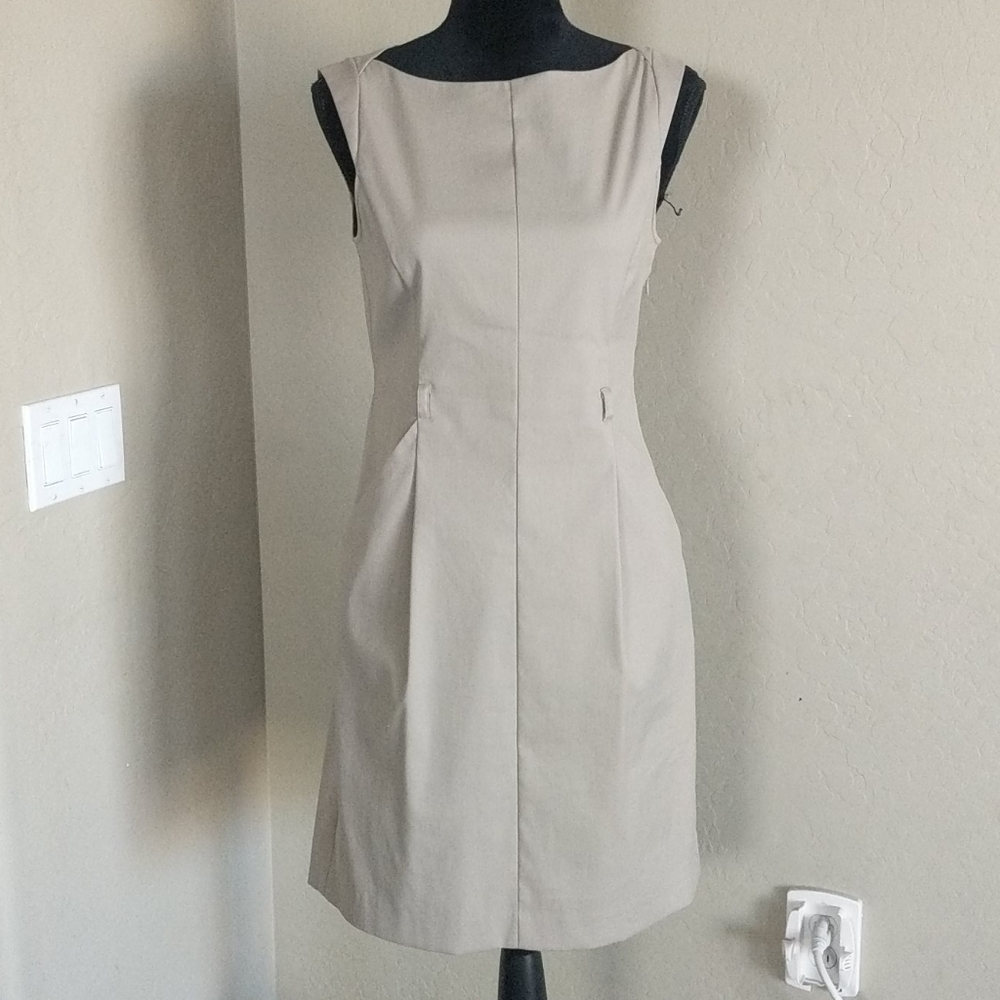 Theory Sunsets Dress Tan
